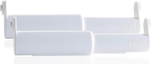 Teravan Toilet Paper Holder Extender White Set of 2