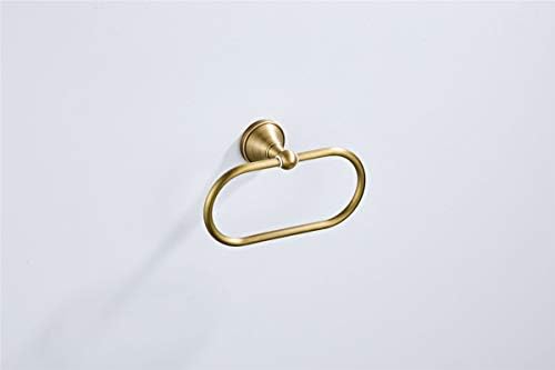 Sturdy Brass Towel Holder with Bronze Finish