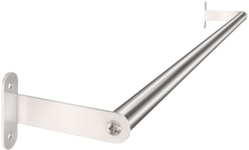 MKO 24 Inch Brushed Nickel Towel Bar