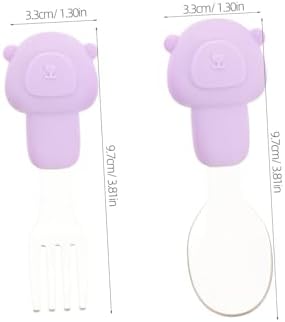 Cute Bear Silverware Set for Self-Feeding