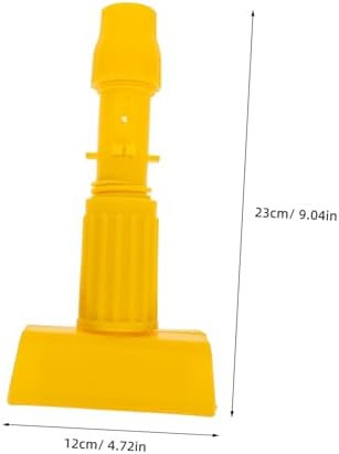 Mop Head Clamp with Ergonomic Handle and Detachable Clip for Mopping