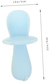 Hemoton EasiFit Chocolate Soft Forks Spoons Set for Babies