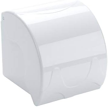 Wall-Mounted White Folding Waterproof Paper Holder Bathroom Roll Holder
