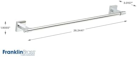 24 Polished Chrome Towel Bar