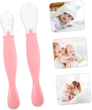 Vaguelly 2pcs Spoon Set for Baby Weaning and Mealtime