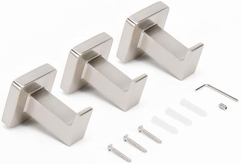 Premium Rustproof Bath Towel Hooks for Home Use