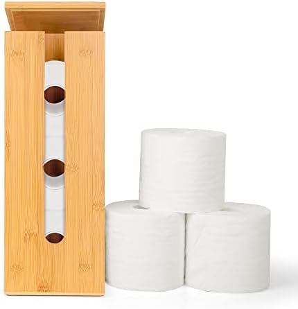 GoBam Bamboo Toilet Paper Holder