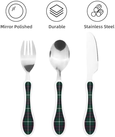 Royal Stewart Macintyre Hunting Tartan Kids Cutlery Set