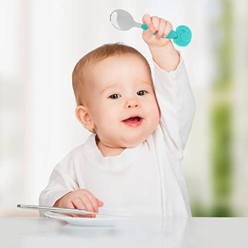 Stainless Steel Fork and Spoon Training Set for Babies