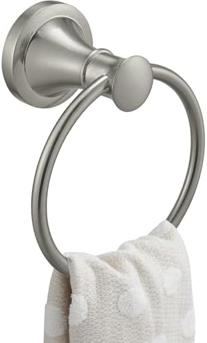 BESy Brushed Nickel Bathroom Towel Holder Rust-Resistant Towel Rack
