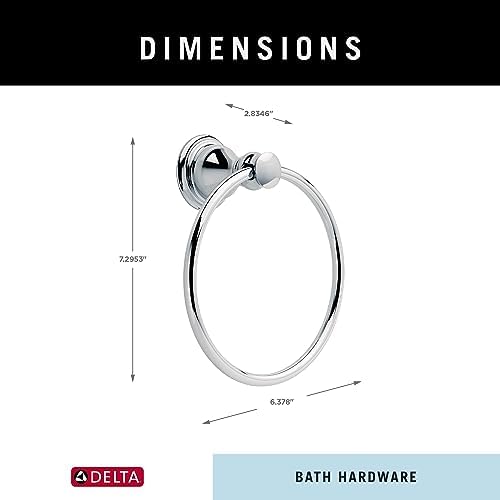 Delta Aubrey 1-Pack Polished Chrome Towel Holder