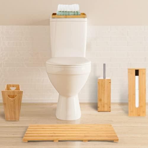 GoBam Bamboo Toilet Paper Holder