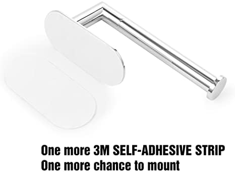 Polarduck HITSLAM Self-Adhesive Toilet Paper Holder - Chrome SUS 304 Stainless Steel