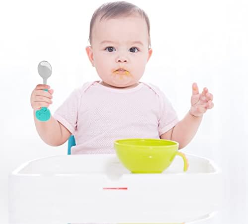 Stainless Steel Fork and Spoon Training Set for Babies