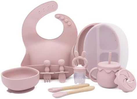 Safe Silicone Baby Feeding Set for Toddler with 13 Pieces