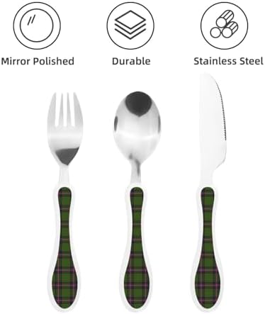 Royal Stewart Clan Cochrane Tartan Flatware Set for Kids