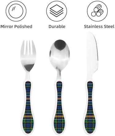 AllisonS Tartan Kids Flatware Set