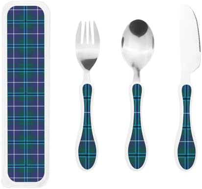 Royal Stewart Kids Modern Tartan Portable Utensil Set