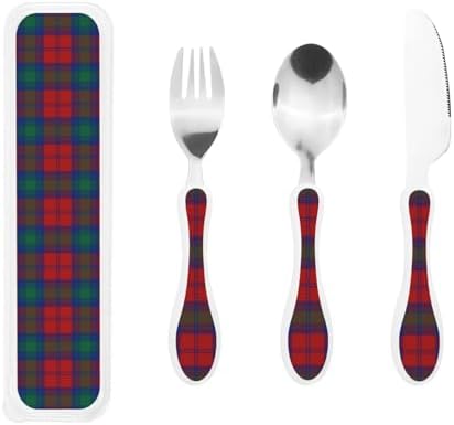 Royal Stewart Lindsay Modern Tartan Kids Utensil Set 3-Piece