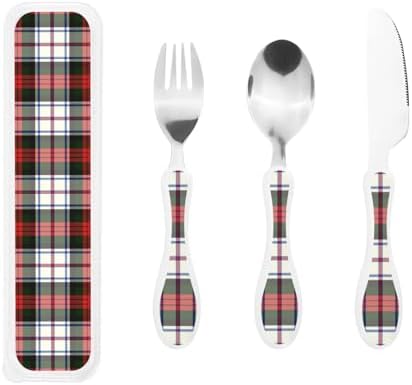Royal Stewart Macduff Dress Modern Tartan 1 Portable Kids Utensil Set