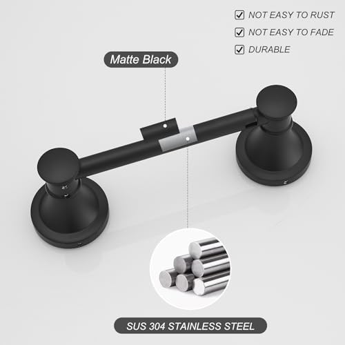BESy Wall-Mounted Toilet Paper Holder Rustproof Durable