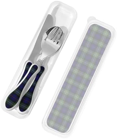 Royal Stewart Cumbernauld District Tartan Portable Kids Utensil Set 3-Piece Set
