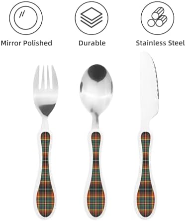 Royal Stewart Innes Ancient Tartan Portable Kids Utensil Set