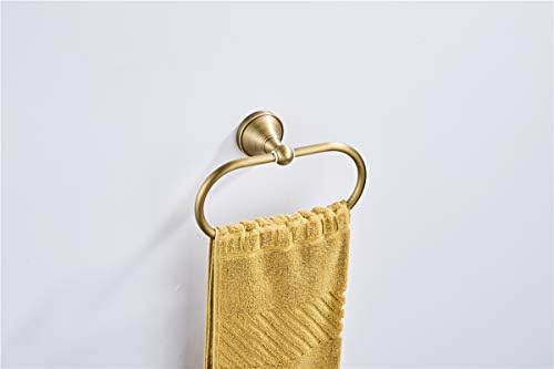 Sturdy Brass Towel Holder with Bronze Finish