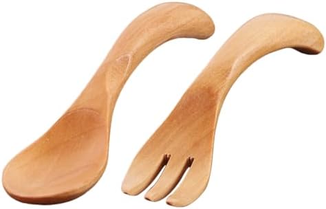 Wooden Boys Girls Fork Spoon Set for Children