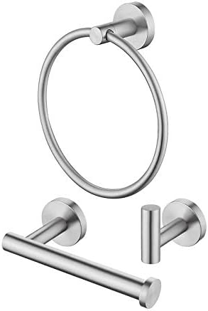 Rustproof Stainless Steel Bathroom Towel Holder Set 3PC