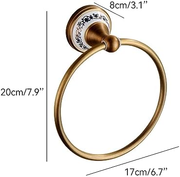 Elegant Bronze Towel Ring for Home Travel