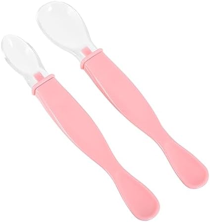 Abaodam 2-Piece Soft Spoons Set for Baby Feeding