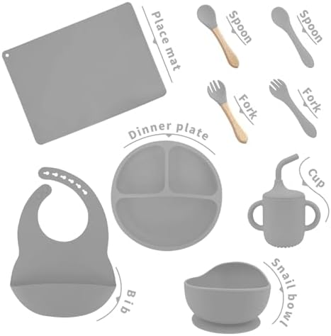9-Piece Silicone Baby Flatware Set