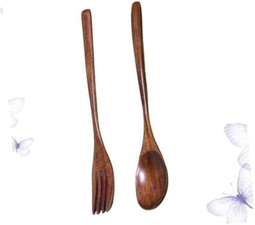 Elegant Wooden Fork Spoon Set