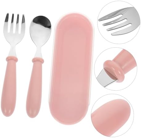 Luxshiny 10-Piece Childrens Dinnerware Set Sturdy Flatware for Kids