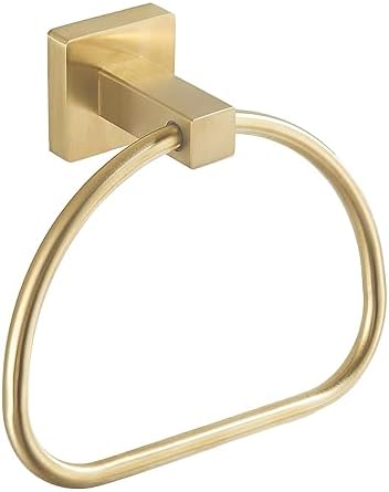 Elegant semi-circular bath towel holder
