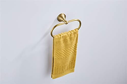 Sturdy Brass Towel Holder with Bronze Finish
