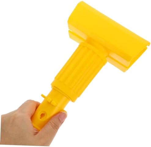Mop Head Clamp with Ergonomic Handle and Detachable Clip for Mopping