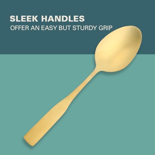 Gibson Home Abbesville Gold Flatware Set for 8