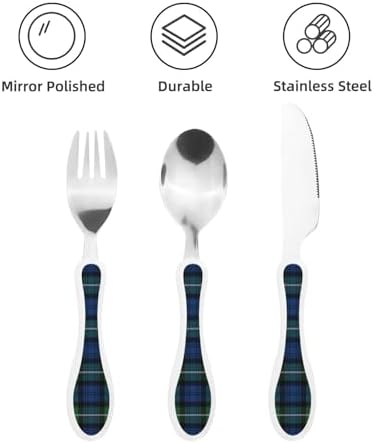 Royal Stewart Forbes Ancient Tartan Kids Stainless Steel Flatware Set