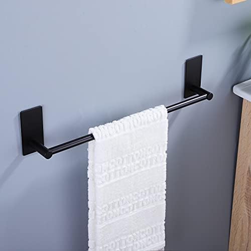 Taozun Towel Bar Black - Compact Sturdy Towel Organizer