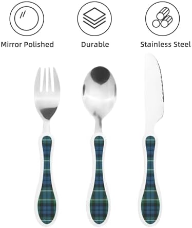 Royal Stewart Ancient Tartan Scottish Clan Macneill Portable Kids Utensil Set