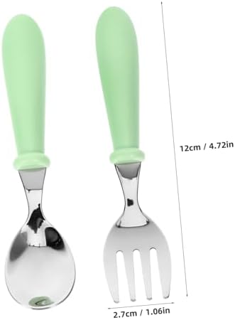 4-Piece Sturdy Baby Utensils Set for Self-Feeding