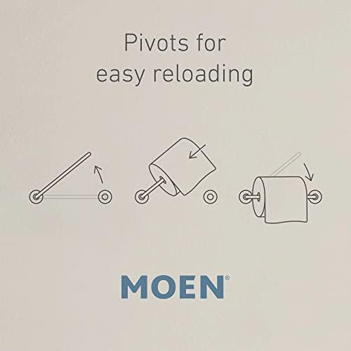 Experience hassle-free convenience with the Muen Voss Collection pivoting toilet paper holder