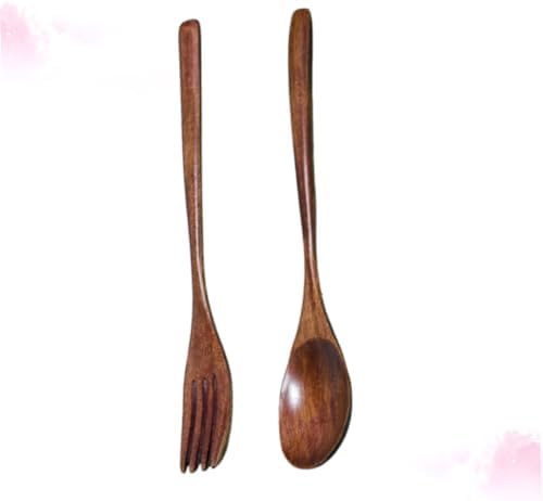 Elegant Wooden Fork Spoon Set