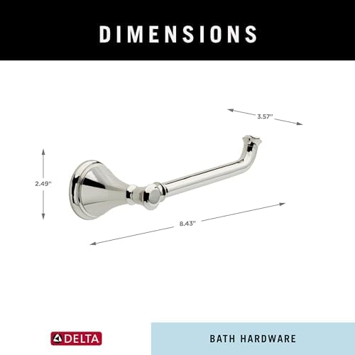 Delta Cassidy Toilet Paper Holder Polished Nickel 1