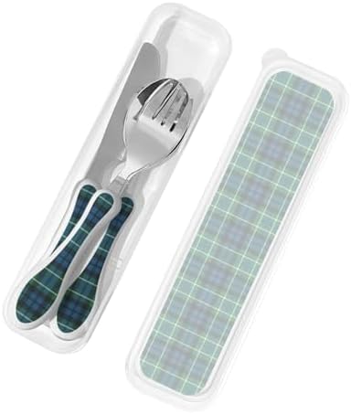 Royal Stewart Ancient Tartan Scottish Clan Macneill Portable Kids Utensil Set