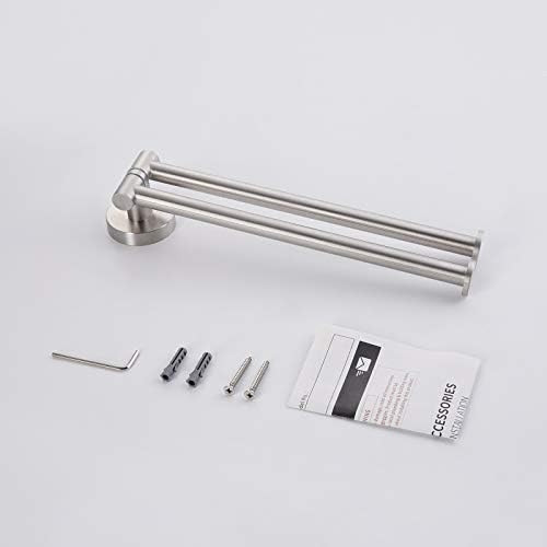 KES Swivel Towel Bar Rust-Proof Space-Saving Easy Install