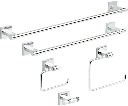 24 Polished Chrome Towel Bar