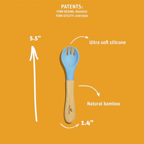 Avanchy Baby Fork Set Playful Self-Feeding Spork